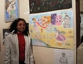فوز الطفلة ملك أحمد بجائزة نجيب محفوظ فى الرسم بعمل يجسد معاناة أطفال العرب