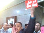 بالصور.. وقفة احتجاجية لعدد من عمال حسن علام للمطالبة بالتعيين