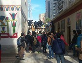 صحافة المواطن.. هروب جماعى لطلاب مدرسة الناصرية فى الإسكندرية من "ع السور"
