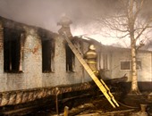 بالصور.. الطوارئ الروسية تنشر صورا لإخماد حريق بمصحة للأمراض العقلية