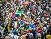بالصور.. مسيرات فى جنوب افريقيا تطالب بتنحى الرئيس جاكوب زوما