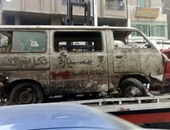 بالصور.. مرور الجيزة يرفع 20 سيارة متروكة بالعمرانية لمنع الأعمال الإرهابية