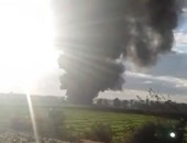 بالفيديو.. لحظة انفجار خط غاز بـ "عرب الحصار" فى الصف