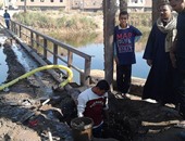 صحافة مواطن..انفجار ماسورة مياه بكوبرى "مزاتا الشيخ جبر" واستغاثة لإصلاحها