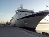 بالصور.. وصول "بيرلين" ميناء سفاجا وعلى متنها 227 سائحا قادمة من اليونان