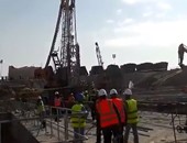 نعرض أول فيديو لماكينة الحفر الألمانية العملاقة بمشروع أنفاق قناة السويس