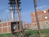 صحافة المواطن.. بالصور.. أهالى قرية شونى بالغريبة يشكون بسبب الكابلات الكهربائية العارية