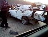 إصابة 5 أشخاص فى تصادم سيارتين بكفر الشيخ