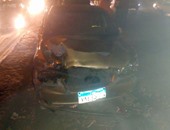 مصرع ضابط وإصابة 5 أشخاص فى حادث تصادم سيارتين على طريق الإسماعيلية / القاهرة
