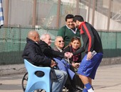 طارق سليم يفاجئ لاعبى الأهلى فى مران اليوم واللاعبون يحتفون به
