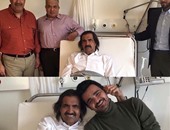 ننشر صورة أمير قطر السابق بعد إجرائه عملية جراحية فى سويسرا