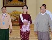 زعيمة المعارضة فى ميانمار تلتقى الرئيس لبحث "انتقال سلس" للسلطة