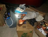 بالصور.. زجاجات مولوتوف وعبوات بنزين داخل سيارة متهم بقتل شخص فى بورسعيد