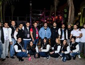 بالصور.. بدء توافد طلاب جامعة مصر الدولية على حفل حماقى