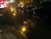 بالفيديو..انفجار ماسورة بالمهندسين يتسبب فى غرق شارع محى الدين أبو العز