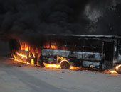 الحماية المدنية تسيطر على حريق فى أتوبيسات مدرسة فيكتوريا كولدج بالإسكندرية