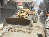 شرطة المرافق تشن حملة لإزالة الإشغالات والتعديات بحى غرب القاهرة