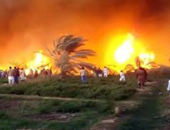 قوات الحماية المدنية تنجح فى السيطرة على حريق بفدانى قمح بسوهاج