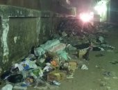 بالصور.. القمامة تحتل شارع مجمع المدارس فى بشتيل.. والأهالى يستغيثون
