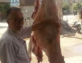 إعدام كميات من اللحوم غير صالحة للاستهلاك الآدمى فى حملة صحية بـ"أجا"