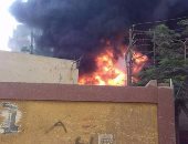 إخماد حريق محدود نشب أمام ورشة تصنيع بلاستيك بمدينة الحمام فى مطروح