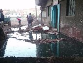 بالصور.. مياه الصرف الصحى تغرق شوارع قرية أبو سنة بالقليوبية