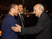 عمر مروان وجمال ندا يقدمان العزاء فى نائب رئيس مجلس الدولة