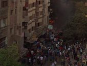 حريق محل فى شارع حسين الدسوقى بالمعادى دون وقوع إصابات