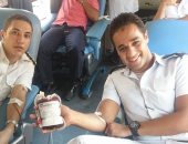 بالصور.. ضباط وأفراد قسم الطالبية يتبرعون بالدم لصالح الهلال الأحمر