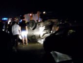إصابة 6 أشخاص فى حادث تصادم شمال كوم أمبو