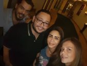 إيمى سالم تنشر صورة على Instagram مع أحمد رزق وإيناس عز الدين ومنذر رياحنة