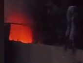 بالفيديو.. حريق ضخم بعمارة سكنية فى حى صقر قريش