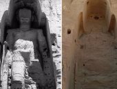 بالصور.. اليونسكو تحيى تمثالى بوذا المدمرين فى أفغانستان بعرض ضوئى بالصين