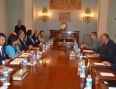 سامح شكرى يلتقى أعضاء مجموعة الصداقة المصرية البريطانية فى مجلس النواب