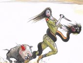 كاريكاتير إسرائيلى: أردوغان خنزير متوحش يحارب الأكراد دفاعًا عن "داعش"