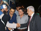 بالصور.. سفير فلسطين فى وداع أول فوج حجاج فلسطينى إلى الأراضى المقدسة