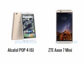 أبرز الفروق بين هاتفى "ZTE Axon 7 Mini" و"Alcatel POP 4 "6