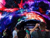 بالفيديو.. LG تنشئ نفقا مصنوعا بالكامل من 200 شاشة عالية الدقة خلال IFA2016