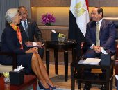 بالصور.. "لاجارد" تؤكد للسيسي دعم صندوق النقد الدولى لجهود الإصلاح بمصر