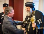 الديوان الهاشمى ينشر صورة لقاء البابا تواضروس الثانى والملك عبد الله