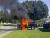 بالفيديو والصور.. انفجار هاتف "نوت 7" داخل سيارة جيب بفلوريدا