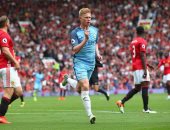 ديربى مانشستر.. دى بروين يُسجل أول أهداف السيتى فى اليونايتد
