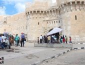 بالفيديو والصور.. قلعة قايتباى مقصد محدودى الدخل فى أول أيام عيد الأضحى المبارك