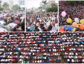 آلاف المواطنين يؤدون صلاة العيد فى مختلف أحياء القاهرة والجيزة