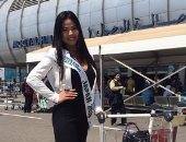 ملكة جمال اليابان تصل مطار القاهرة للمشاركة فى عضوية لجنة تحكيم مس ايجبت