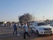 انفجار سيارة مفخخة بالقرب من ساحة الكيش ببنغازى خلال تظاهرات داعمة للجيش