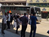 بالفيديو والصور.. أتوبيسات جماهير الزمالك تتوجه لبرج العرب لحضور موقعة الوداد