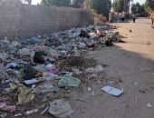 بالصور.. القمامة تحاصر منازل قرية طحا بمركز سمالوط فى المنيا