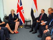 السيسي يبحث مع رئيسة وزراء بريطانيا تعزيز التعاون الاقتصادى