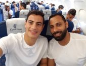 لاعبو الزمالك ينشرون صورهم على "إنستجرام" أثناء توجههم إلى المغرب